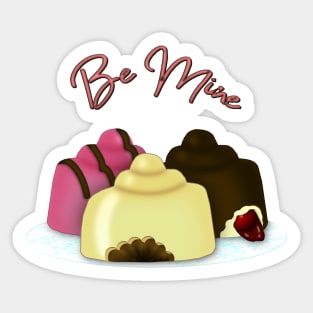 Be Mine Valentine's Day Candy Sticker